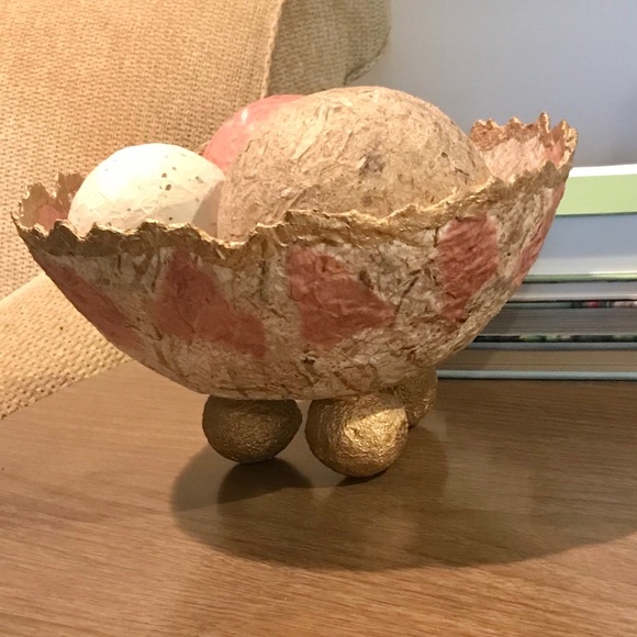 Artisan Papier-mâché Decor Bowl - Picture 15 of 15